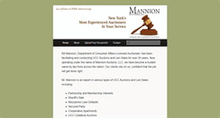 Desktop Screenshot of mannionauctions.com