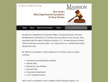 Tablet Screenshot of mannionauctions.com